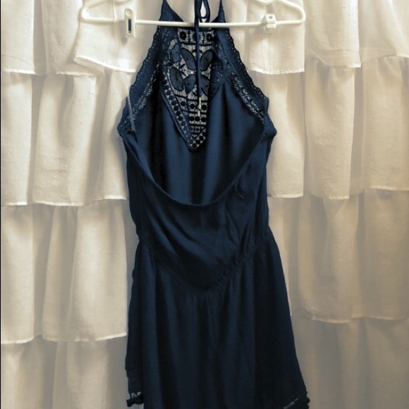 American Eagle Halter Romper with poms - Picture 2 of 3